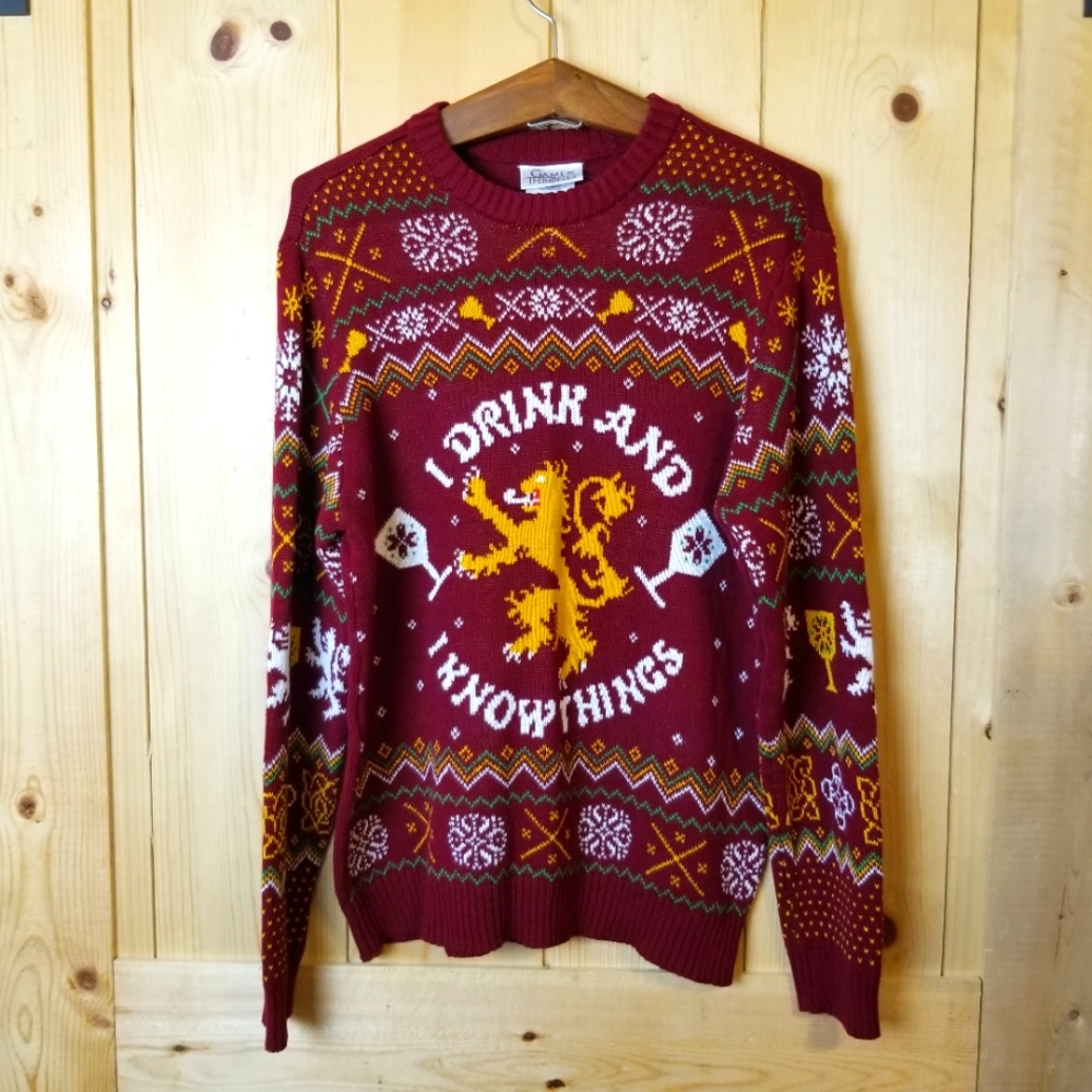 HBO Game of Thrones Cotton Knit Crewneck Pullover Sweater